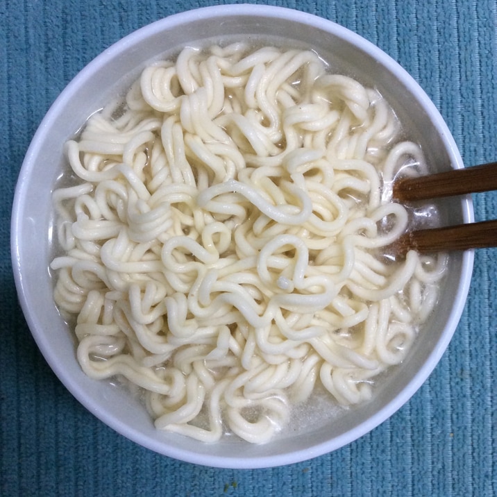 ガス代節約♪水で作るインスタントラーメン